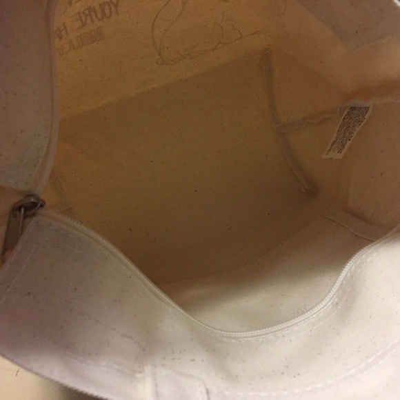 MOLLY & DANIEL FRENCH BULLDOG Small Tote Beige - Picture 2 of 7